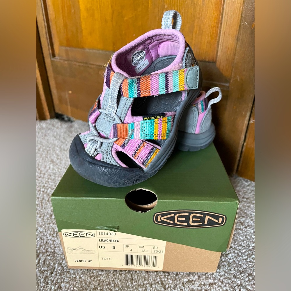 KEEN Toddler Venice H2 Closed Toe Water Sandals in Lilac/Raya